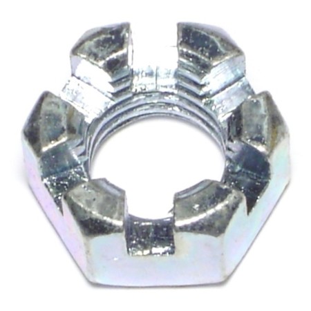 MIDWEST FASTENER 5/8"-11 Zinc Plated Steel Coarse Thread Slotted Hex Nuts 4PK 68553